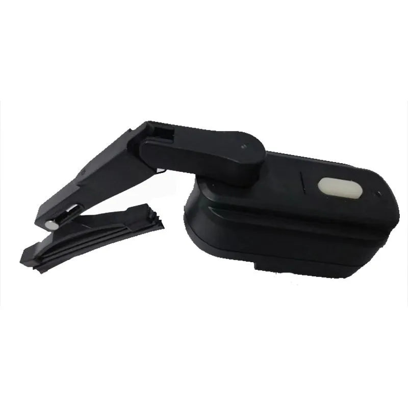 Black TZ-HW065 800mA motorcycle helmet wiper motor unit with 65mm plastic blade