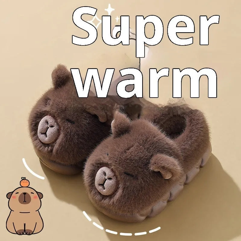 Kappabala children's cartoon EVA slippers in dark coffee colour for kids