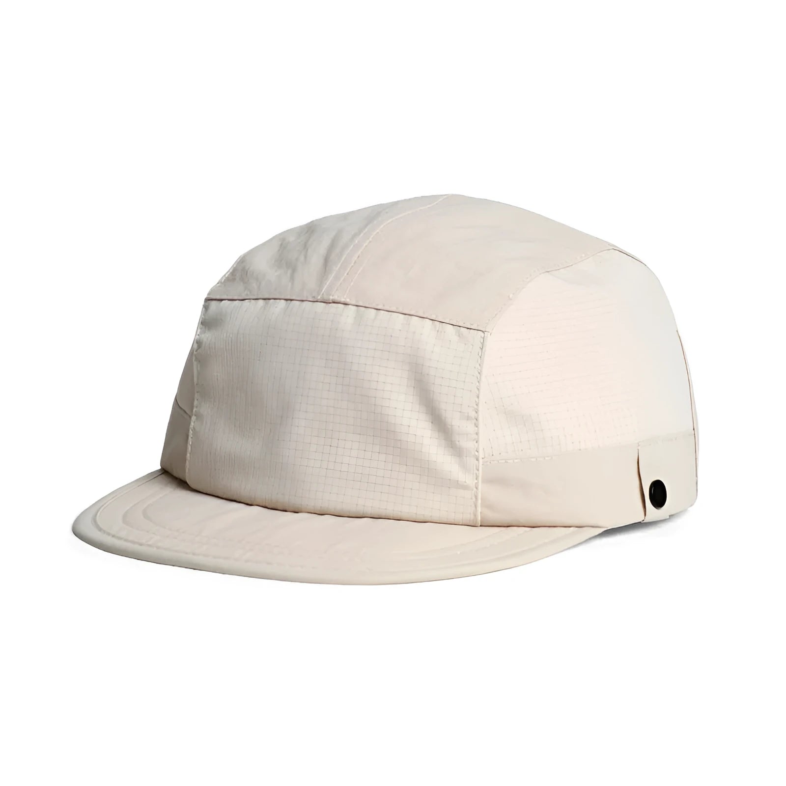 Breathable dome summer cap with soft tongue peak in quick-drying polyester fabric