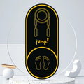 Faux leather yoga mat in black or pink with 6mm thickness shown in three size options