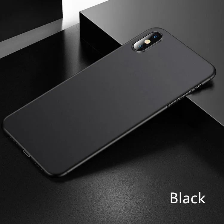 Ultra-thin PP phone case back cover for iPhone in Black, Grey, and White