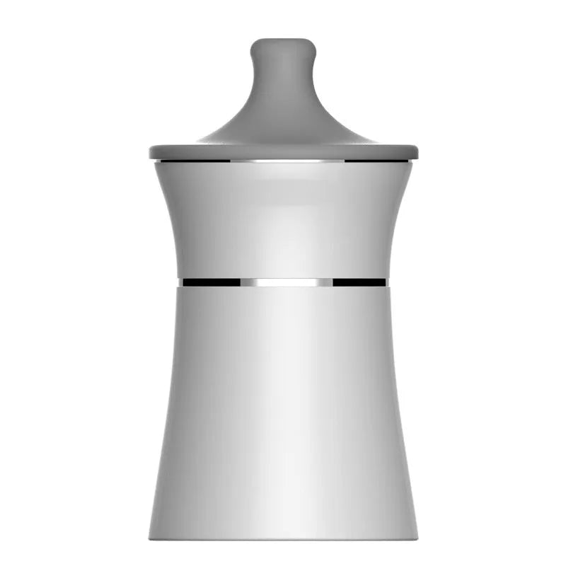 Automatic portable USB milk heater in white polypropylene with red accents