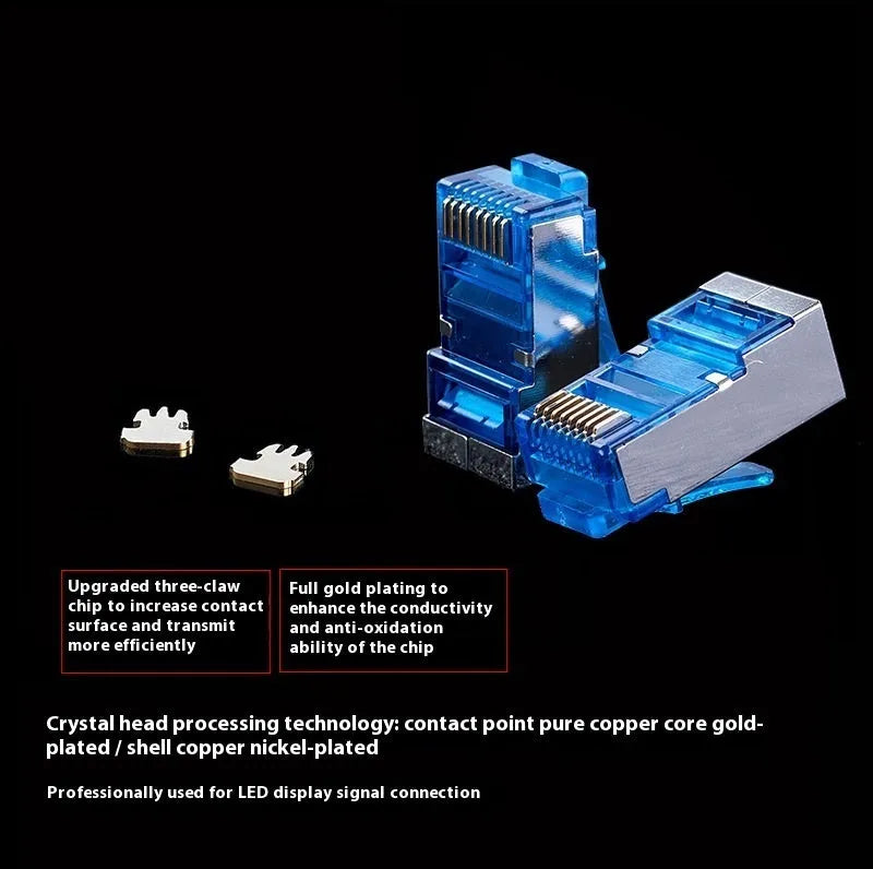 CAT6 RJ45 Ethernet extension converter cable showing male connectors, available in multiple lengths.