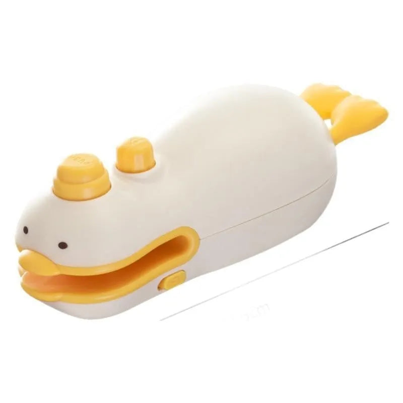 Small yellow duck rechargeable sealing machine with charging cable for food bags
