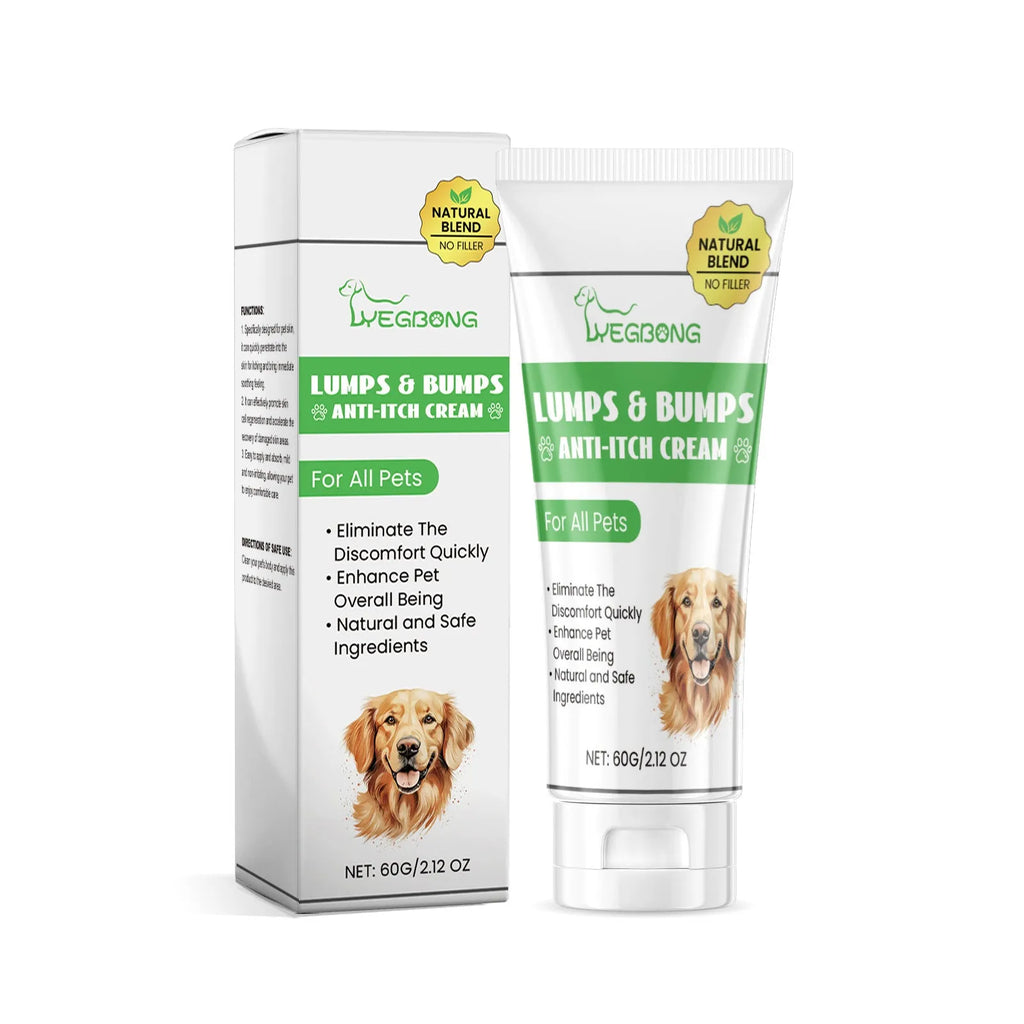 60g tube of antipruritic cream for cats on a white background