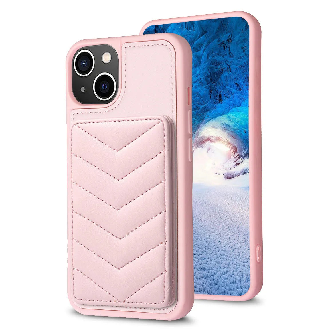 Flip PU leather shoulder crossbody phone case for Apple iPhone in black