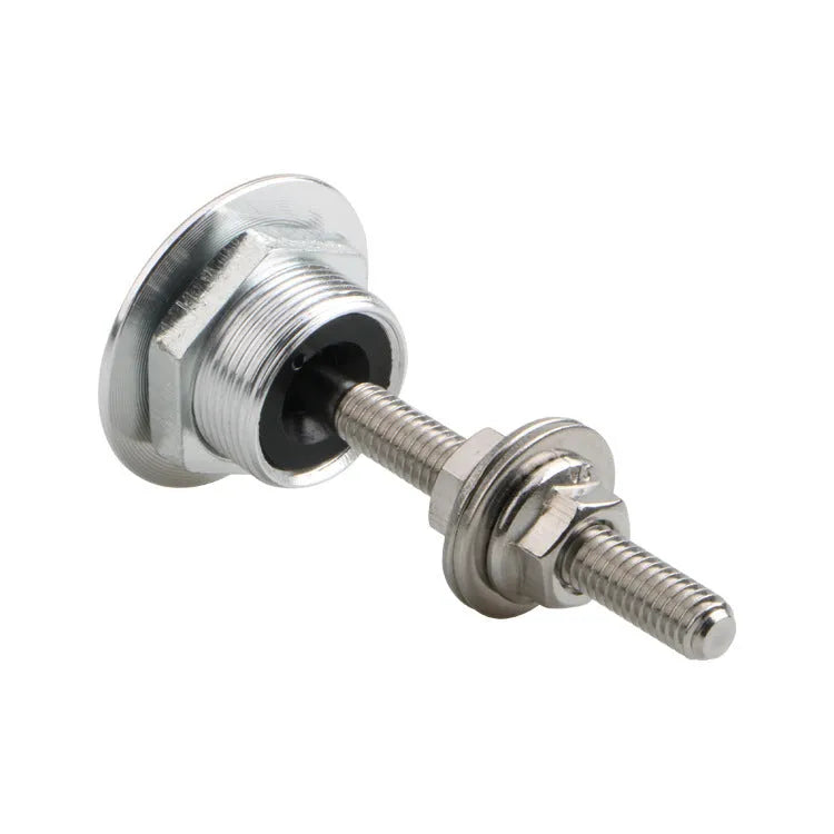 30mm diameter mini engine cover lock in five colour options: silver, black, gold, blue, and red.
