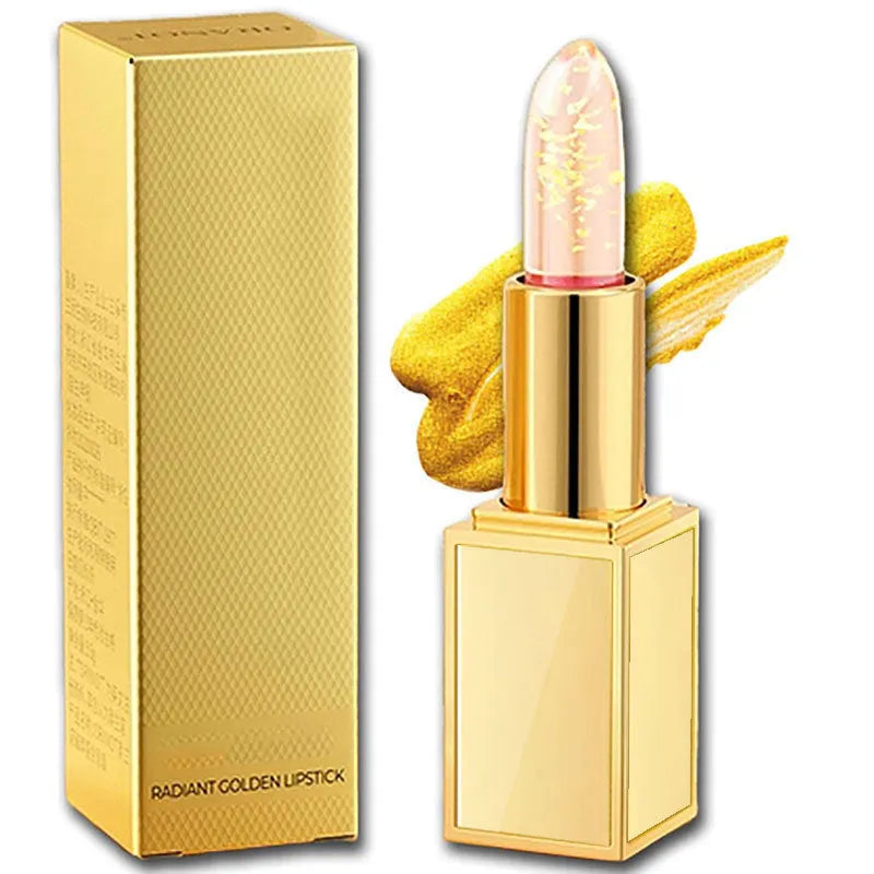 Gilding Temperature Change Lip Balm 3.5g transparent lipstick-style bullet with colour-change effect