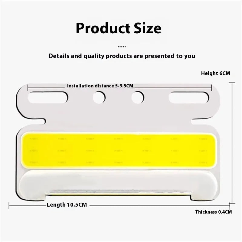Waterproof aluminium COB LED truck side light for 12V and 24V commercial vehicles.