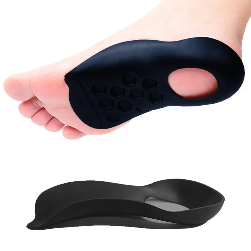 TPR arch support insole with varus correction in white, black and skin colour options