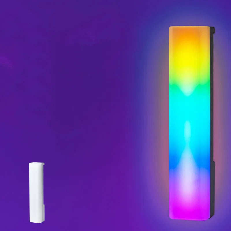 3D RGB voice-activated ambiance lamp with colourful lighting on table top