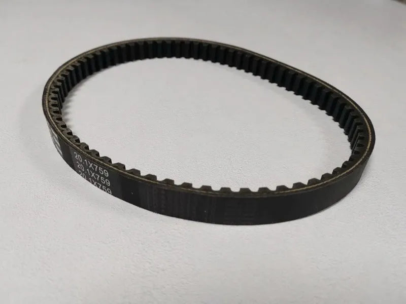 Black drive belt replacement for Guangyang Jinli GP110 and Fengli VP110 pedal motorcycles