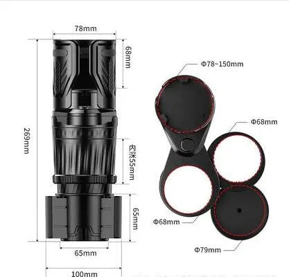 Carbon fibre black ABS car cup holder with retractable bottom adjusted to 10cm