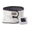 Lumbar waist supporter with automatic inflation system shown in S and M sizes for back support