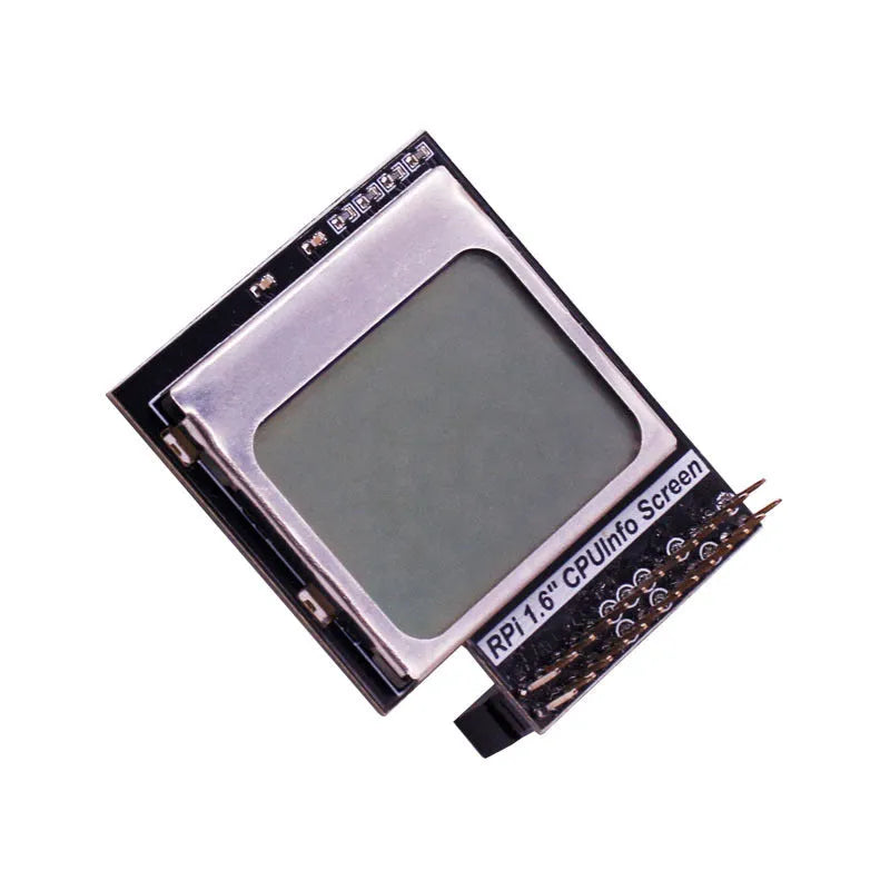 Raspberry Pi 1.6-inch LCD display screen with backlight switch for CPU monitoring