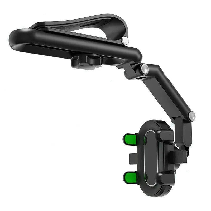 Car rear seat sun visor with buckle attachment in black or green colour.