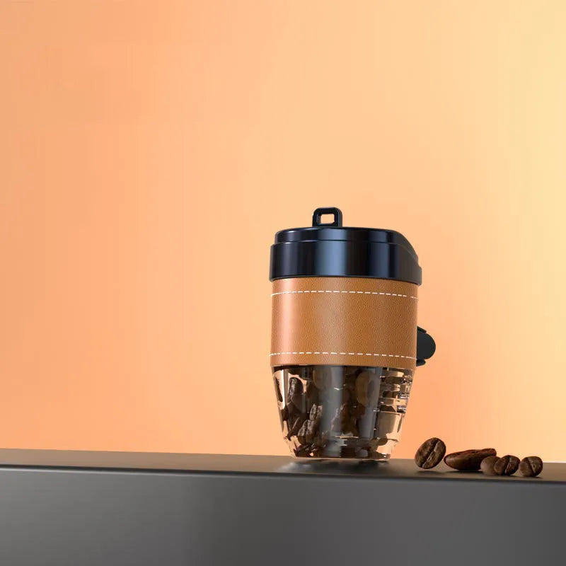 Coffee cup shaped car air freshener in plastic with solid fresh fragrance