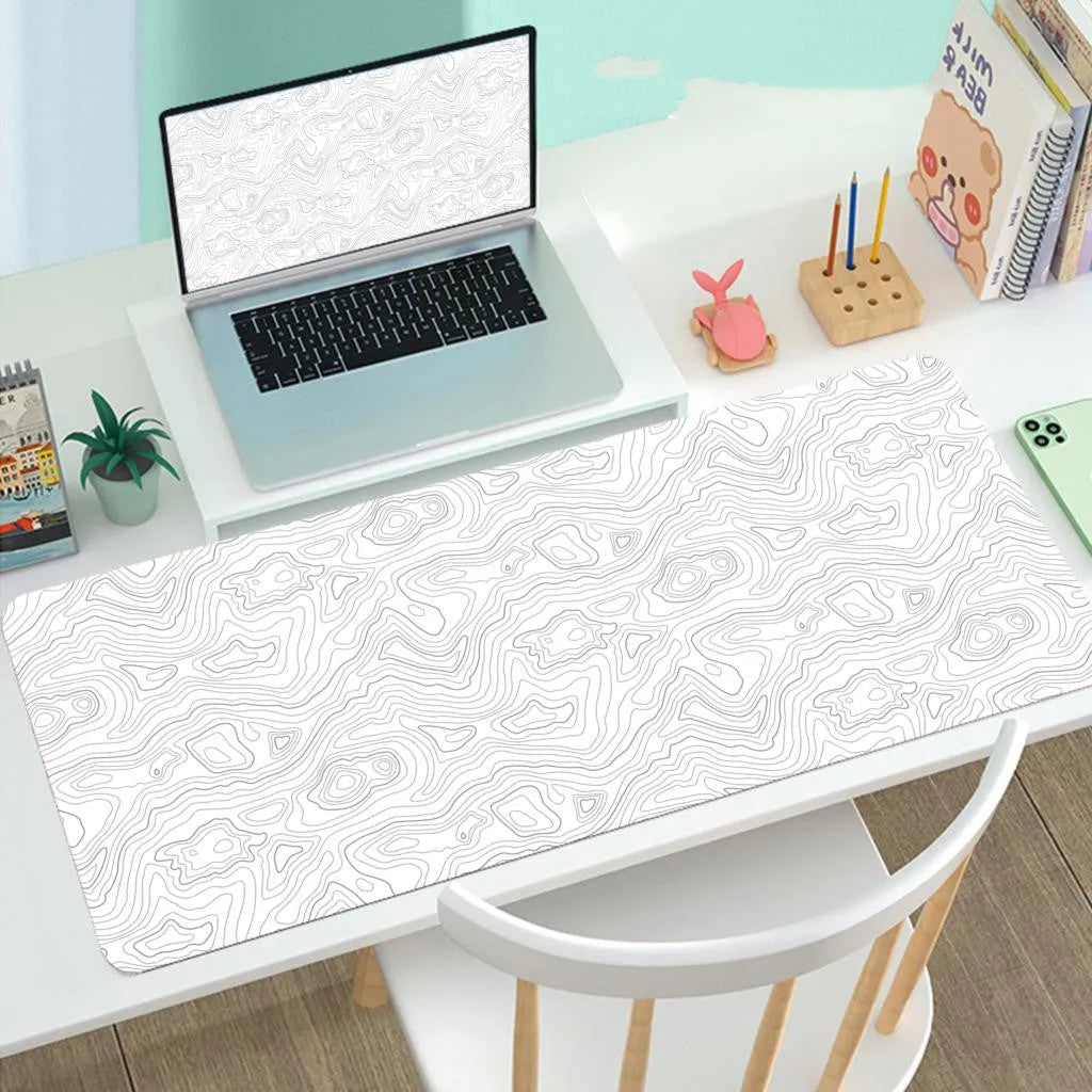Large anti-slip gaming mouse pad 210x260mm rubber cloth with printed pattern