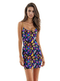 Suspender sheath dress high waist polyester sleeveless tight fit women's party dress