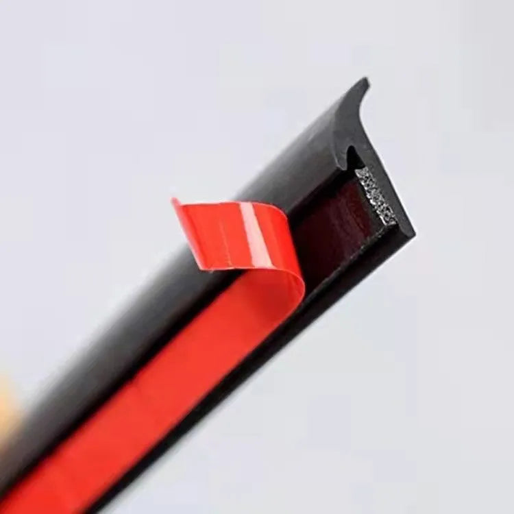 Black TPE rubber bar gap filler seal strip for car bumper and door applications
