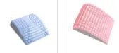 Blue back stretcher pillow for lumbar support with acupressure massage function