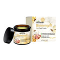 50g jar of skin care cream with mint leaves, bee venom, tea tree oil, licorice and shea butter.