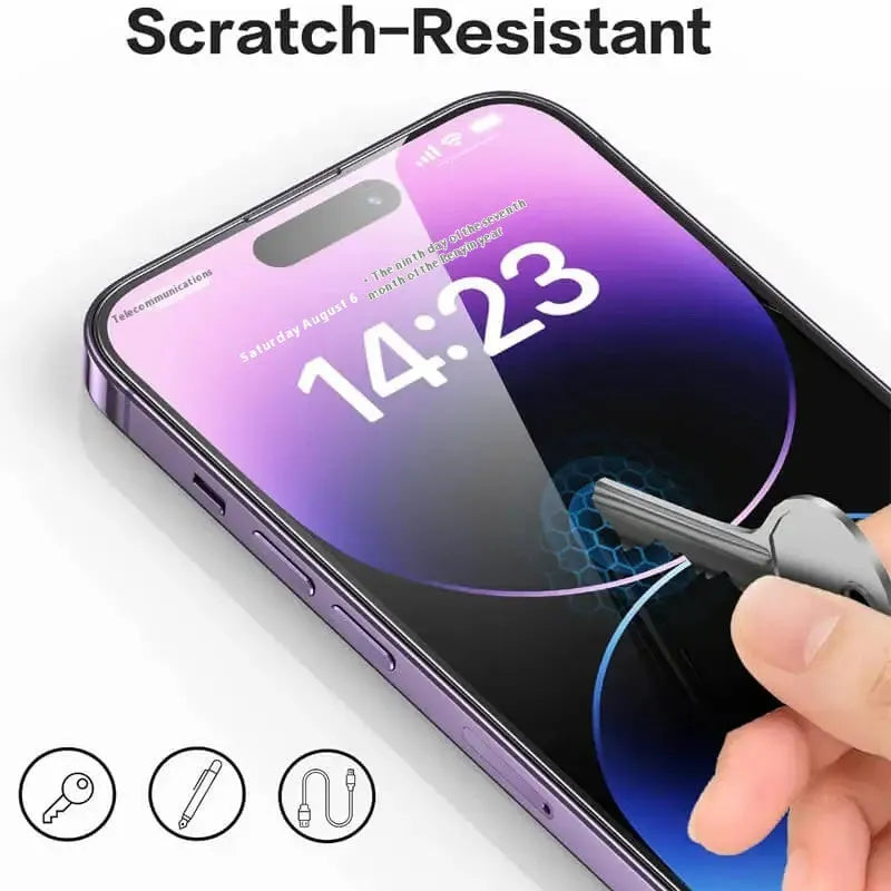 Tempered glass screen protector for iPhone, full screen HD 9D ultra-clear, 3-pack