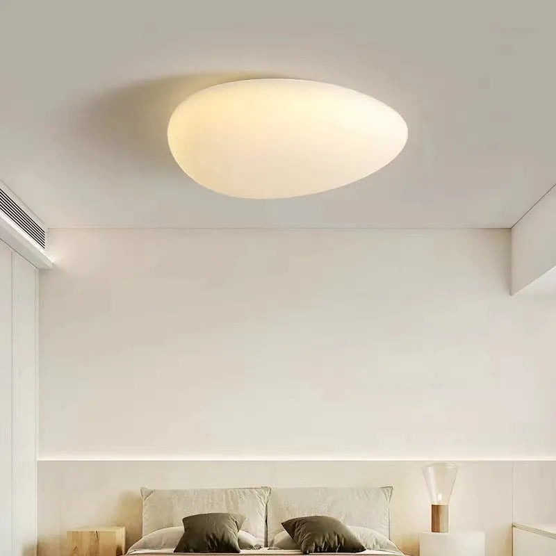 Modern minimalist LED ceiling light in White Endless finish for master bedroom 10-15 square metres