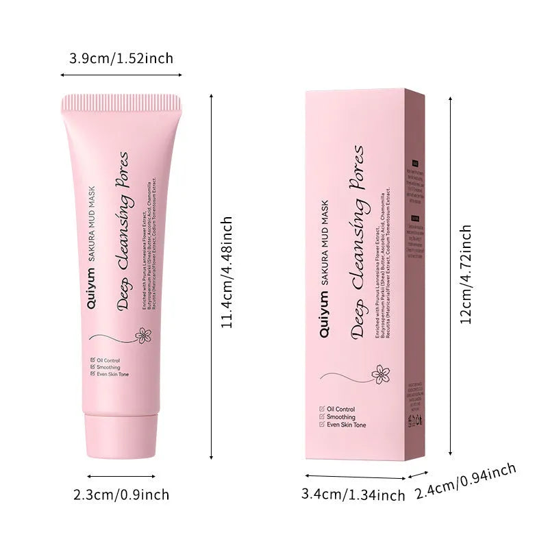 30g cherry blossom mud facial mask in single-piece packaging.