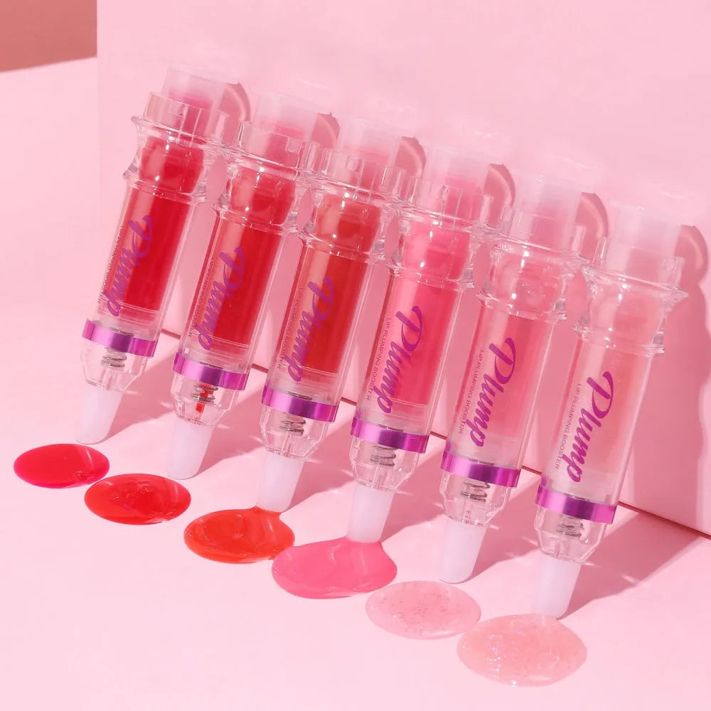 Small tube of liquid lip gloss with shiny texture, 5ml, multiple colour options