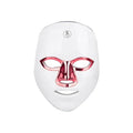 Rechargeable manual touch LED beauty mask device in white rose gold rim colour