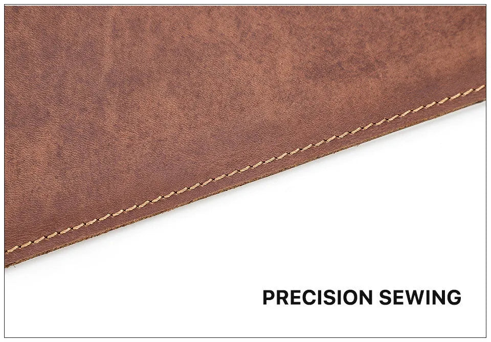 Brown crazy horse leather protective cover for MacBook Pro 13.3 and MacBook Air 13.3, horizontal style