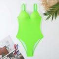 Women's black sleeveless one-piece swimsuit with sunkissed stripe detail on mannequin.