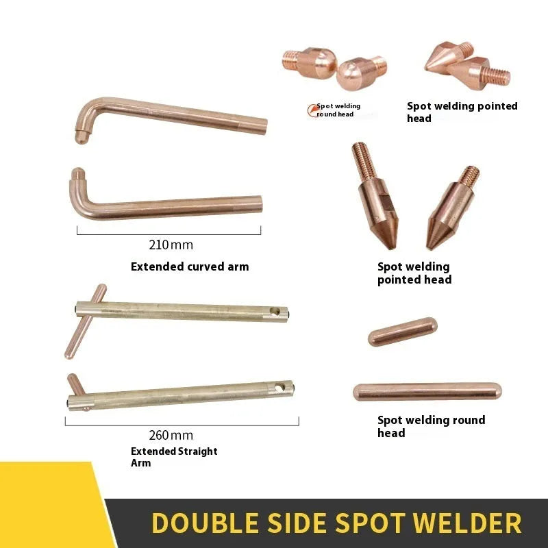OL8000 double-sided spot welder with manual control and six welding heads for butt welding