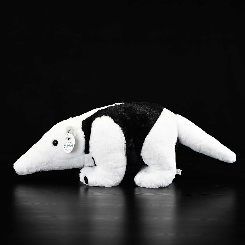 Simulation Tamandua tetradactyla anteater plush doll 50cm long brown and cream soft toy