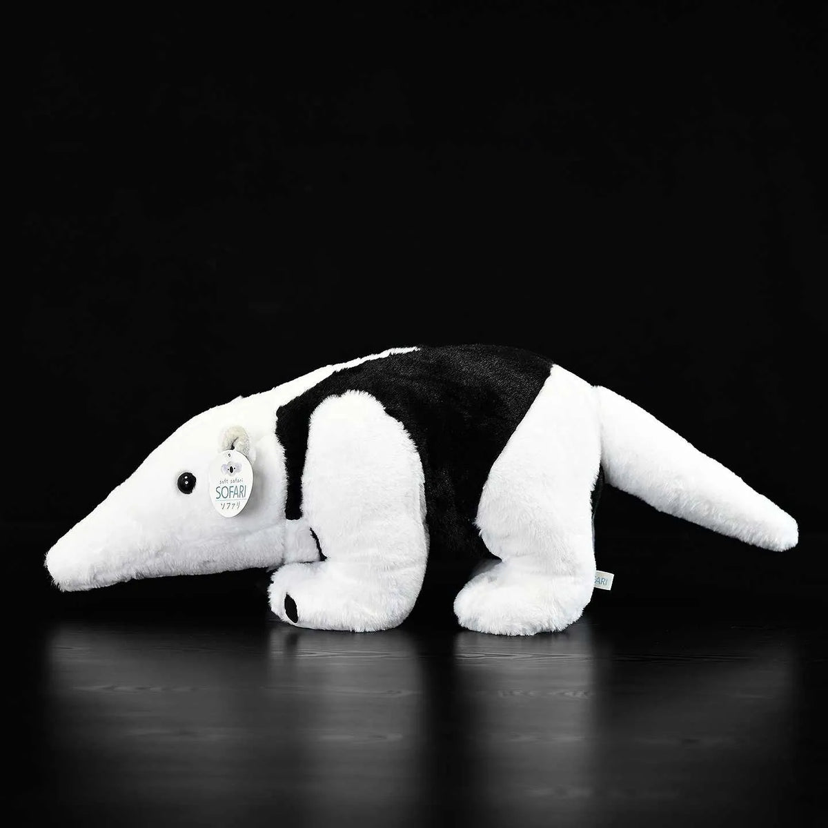 Simulation Tamandua tetradactyla anteater plush doll 50cm long brown and cream soft toy