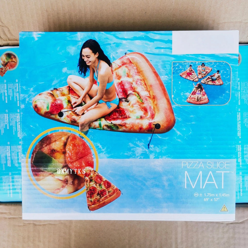 Pizza float surfboard inflatable recliner 175x145cm on water