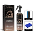 Car brake disc cleanser kit showing 100ml bottle, sponge and cloth for brake maintenance