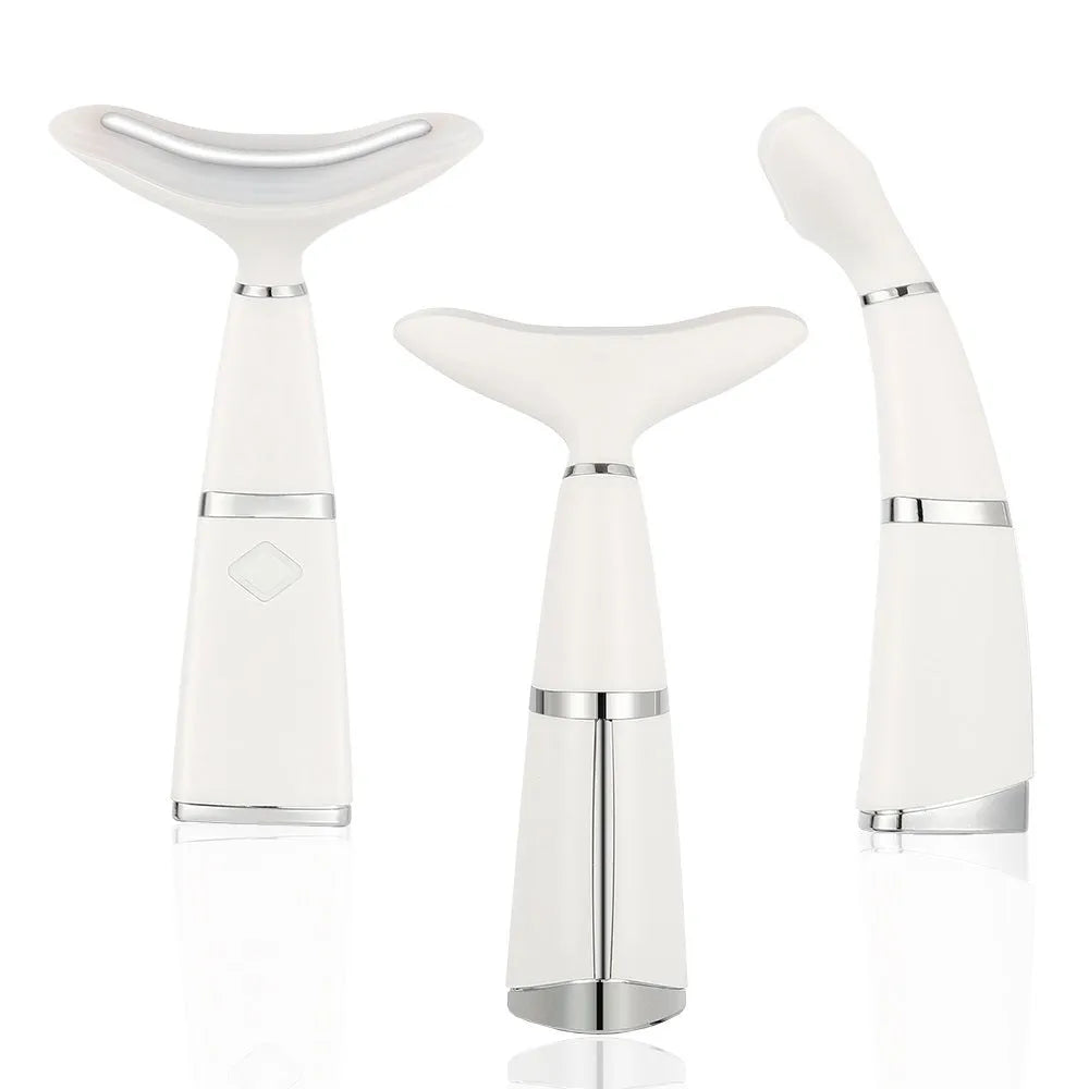 White double chin neck wrinkle remover device made from ABS plastic with microcurrent technology