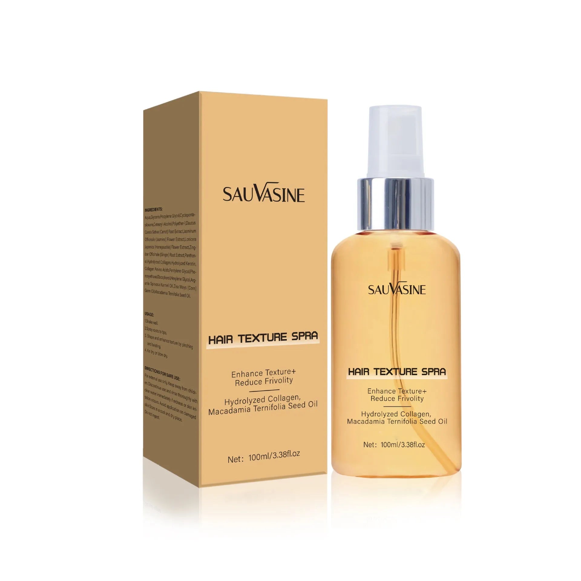 100ml SWX-248 scalp care spray bottle with spray pump for frizz reduction and moisturising.