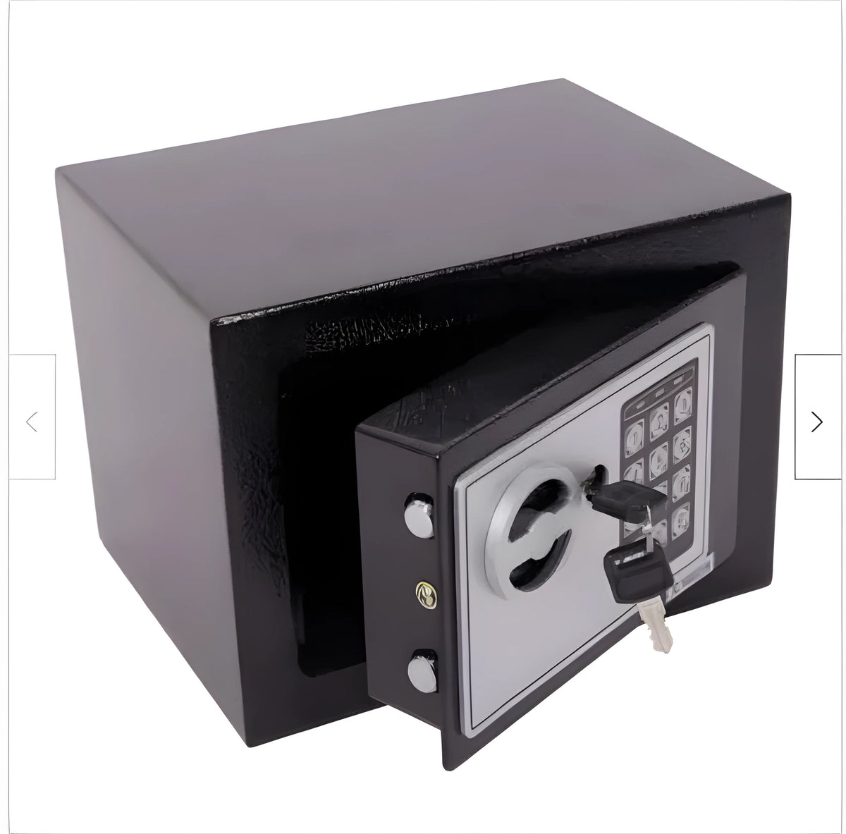Mini office safe 230x170x170mm steel password lock in white or black