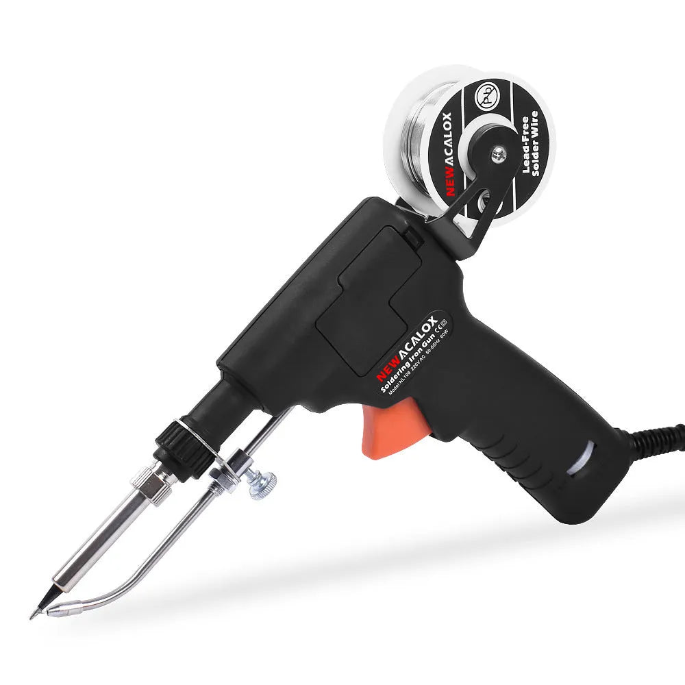 60W manual soldering iron with alloy tip, ABS handle, and adjustable temperature control