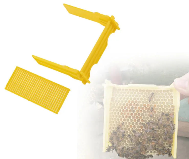 Three white foam mini delivery boxes for bee breeding and pollination management