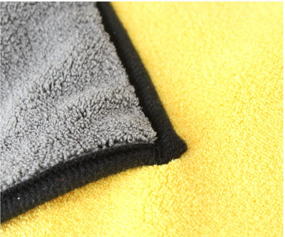 Pet bath towel in blue with 800g superfine absorbent fibre on both sides for fast drying