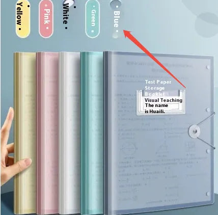 A3 test paper storage bag translucent multi-layer folder for exam paper organisation