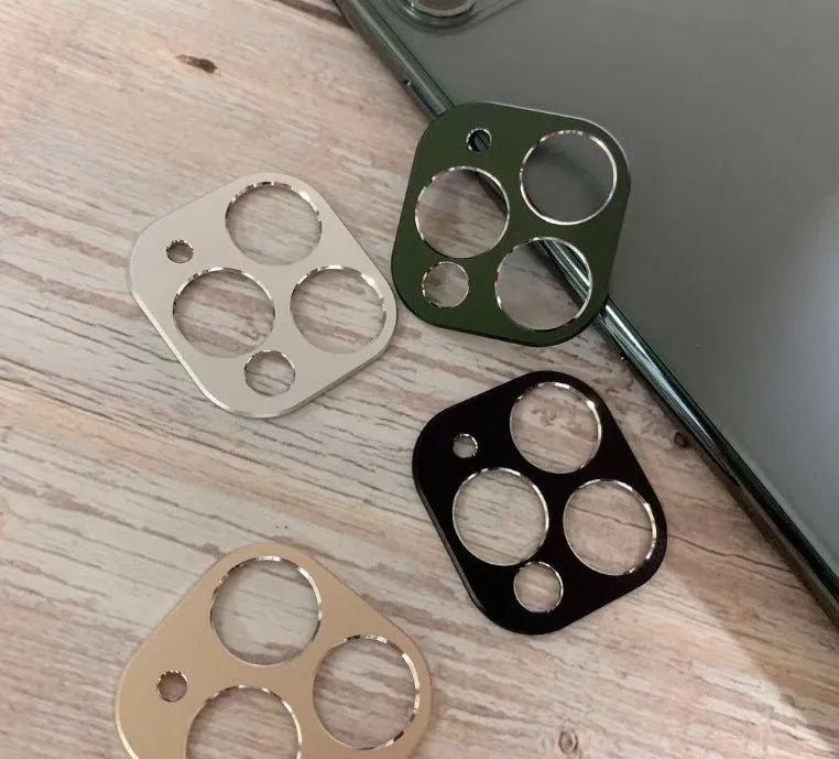 Metal camera lens protection ring for Apple iPhone 11 and iPhone 11 Pro in multiple colours.
