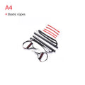 Body workout trainer bar with resistance bands and rubber buckles, 100cm pole length, home strength training equipment