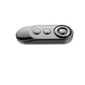 Black ABS Bluetooth remote shutter control for mobile phone camera – 1.5x4.2x9.0cm size – front view