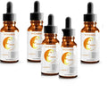Vitamin C and hyaluronic acid facial serum bottle 10ml for skin brightening and moisturising