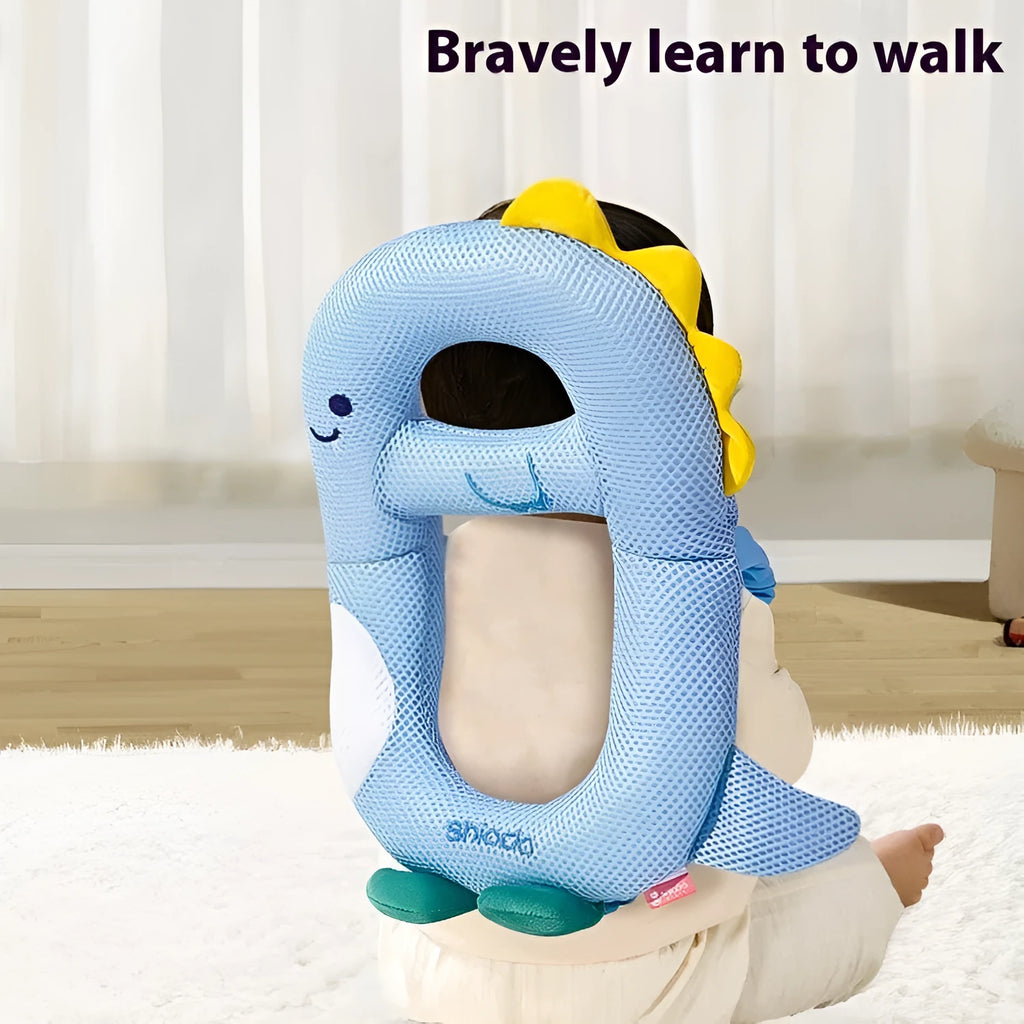 Cartoon dinosaur anti-collision pillow for toddler head protection
